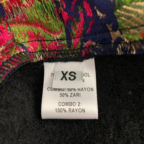 PRABAL GURUNG Size XS Multi-Color Patchwork Wool / Cotton Pullover - Picture 5 of 6